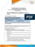 Guía de Actividades y Rúbrica de Evaluación - Unidad 2 - Tarea 3 - Proceso de Importación, Normatividad, Documentación y Trámites
