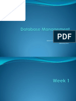 Database Management LNotes by John Martin