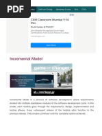 Incremental Model Software Engineering