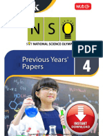 Previous Papers NSO Class 4 2006-19 Except 13 14