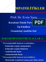 F3 Parasempatolitikler Muskarinik Antagonistler 2023-24EY