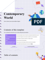 Social Studies Subject For Middle School Contemporary World
