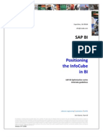 Positioning the Infocube in SAP BI