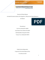 Actividad 2 - Informe Sobre Diagnostico y Planeación Del Talento Humano en Una Empresa ID 890250