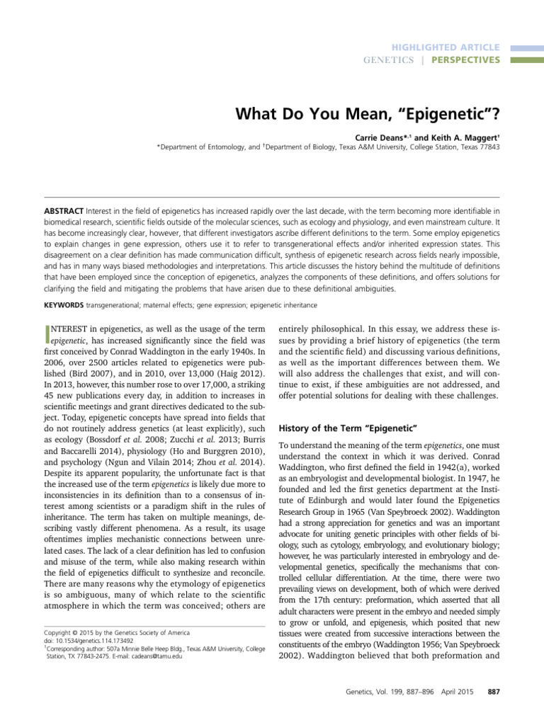 What Do You Mean, PDF Gene