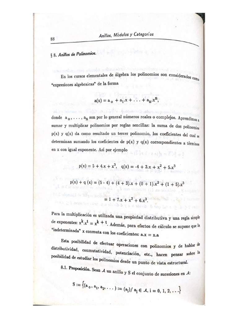 Anillo de Polinomios PDF