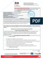 Advert N SEN255 SUPERINTENDANT PRINCIPAL I PRODUCTION D'USINE D'ACIDE