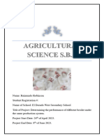 Agriculture Science S.B.A