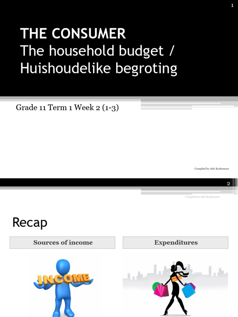 Grade 11 Household Budget Guide | PDF | Budget | Economies
