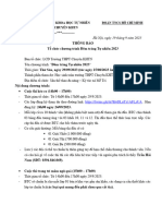 KẾ HOẠCH ĐÊM TRĂNG TỰ NHIÊN 2023