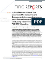 Effect of Oxidation-Resistant Transparent Conducting Electrode Using A PEDOT - PSS Coating