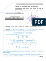 Área de Superfície - Integral Dupla