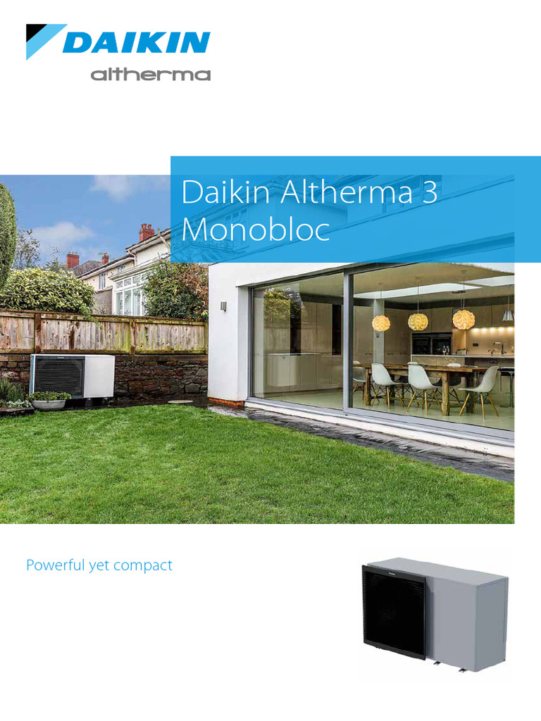 Daikin Altherma 3 Monobloc Low Temp ECPEN20-760 - Final | PDF | Water ...