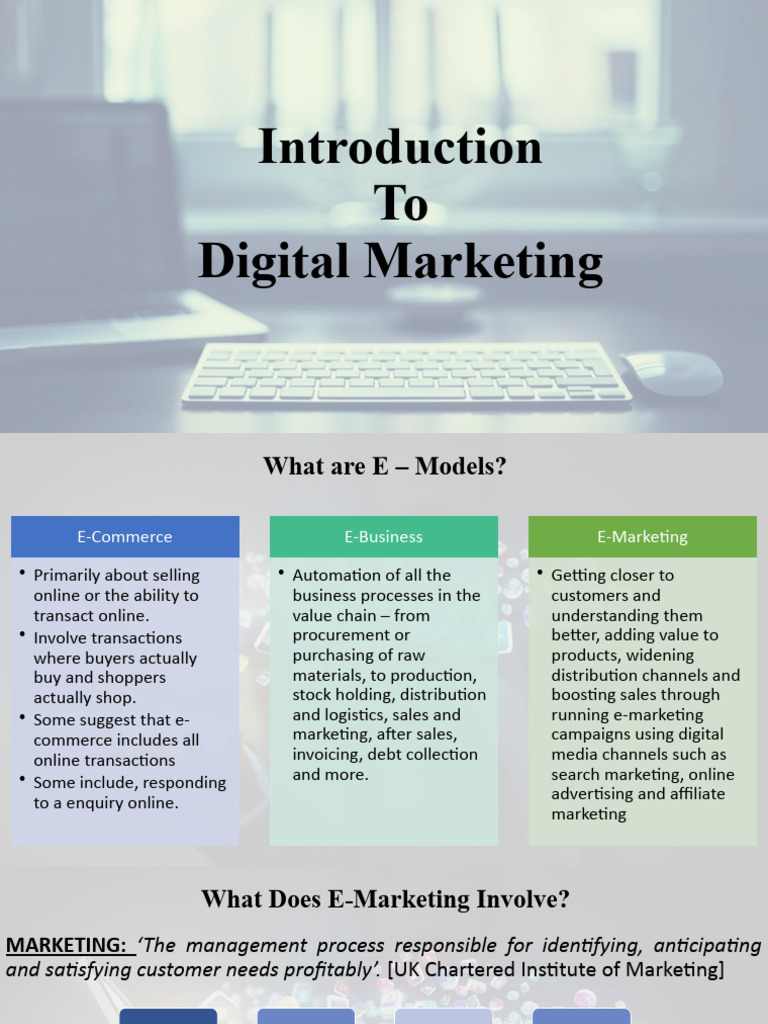 Digital Marketing and E-Commerce Overview | PDF | Digital Marketing ...
