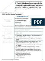 Examen - (ACDB1-20%) (SUP1) Actividad Suplementaria - Solo para Los Alumnos Que Por Algún Motivo No Pudieron Participar en La Actividad Síncrona. Referente A Las Unidades 1 A La 5