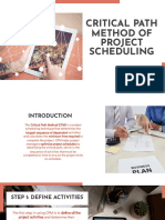 Critical Path Method of Project Scheduling Critical Path Method of Project Scheduling