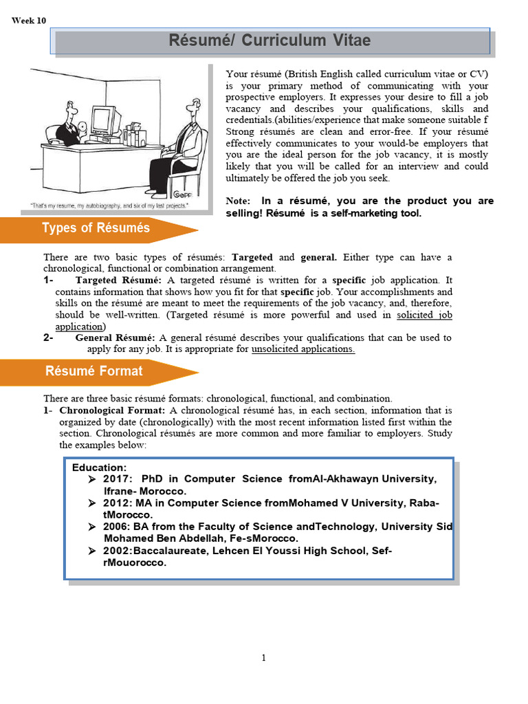 Types of Resumes PDF R sum - 1702602217
