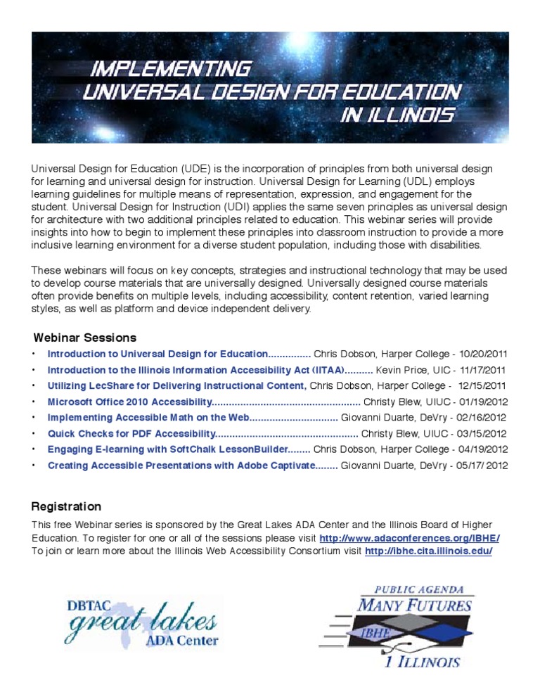 Implementing Universal Design in Education | PDF
