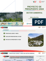 20 Sustentación Del Presupuesto 2024 - Sector Ambiental