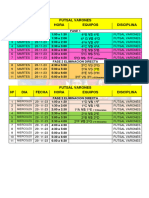 Fixture Olimpiadas Micaelinas 2023