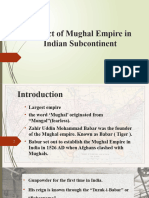 Impact of Mughal Empire in Indian Subcontinent Final Presentation