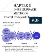 CH 8 Response Surface Methods (Central Composite Designs, CCDS)