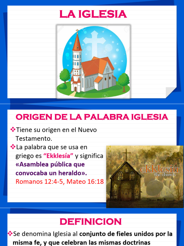Significado y Concepto de la Iglesia | PDF | Jesús | Cristo (título)