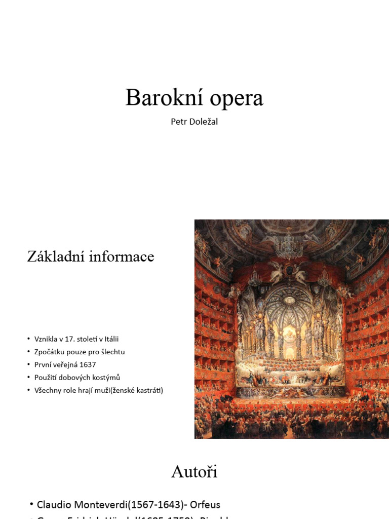 Barokní Opera | PDF
