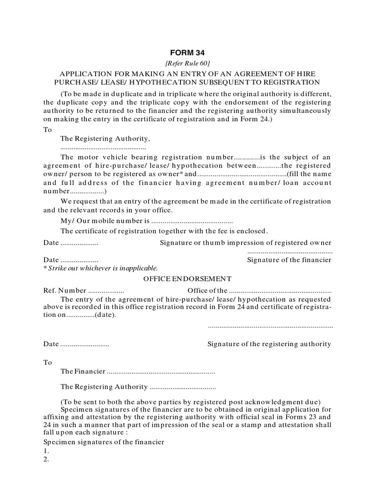 Form 34 | Download Free PDF | Government | Common Law