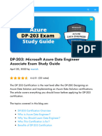 DP 203 Microsoft Azure Data Engineer Associate Exam Study Guide PDF