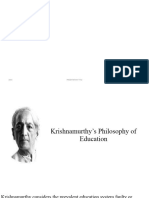 Krishnamurthy's Philosophy of Education (Autosaved)