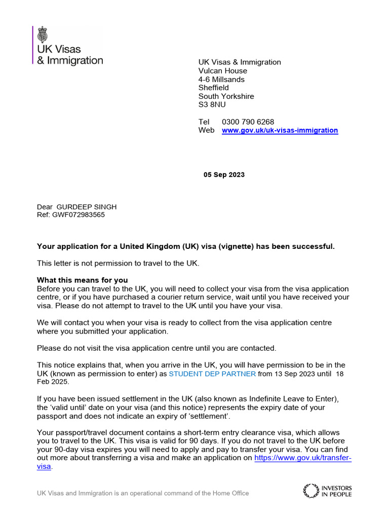 UK Visa Approval and BRP Collection Guide | PDF | Travel Visa | Passport
