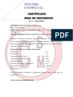 Certificado de Lamina de Seguridad de 4 Micras - Diamante Del Pacifico