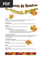 Concurso de Quadras de Outono e S. Martinho Regulamento