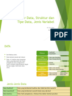Materi 1. Pengantar Data, Struktur Dan Tipe Data, Jenis Variabel