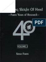 Gambling Sleight of Hand Volume Two Steve Forte