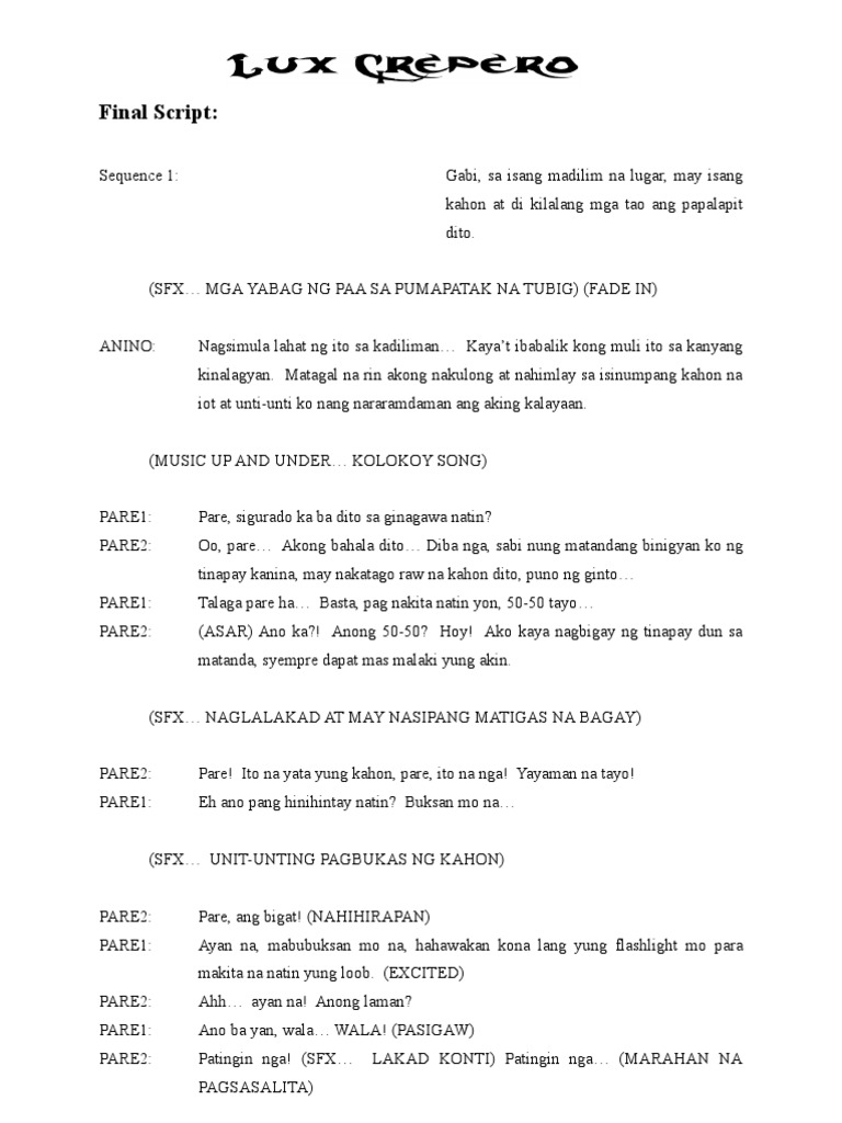Final Script