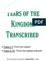 Tears of The Kingdom Transcribed
