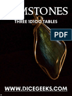 Gemstones - Three 1D100 Tables
