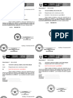 Modelo Memorandum