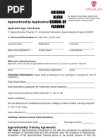 Apprenticeship Application 