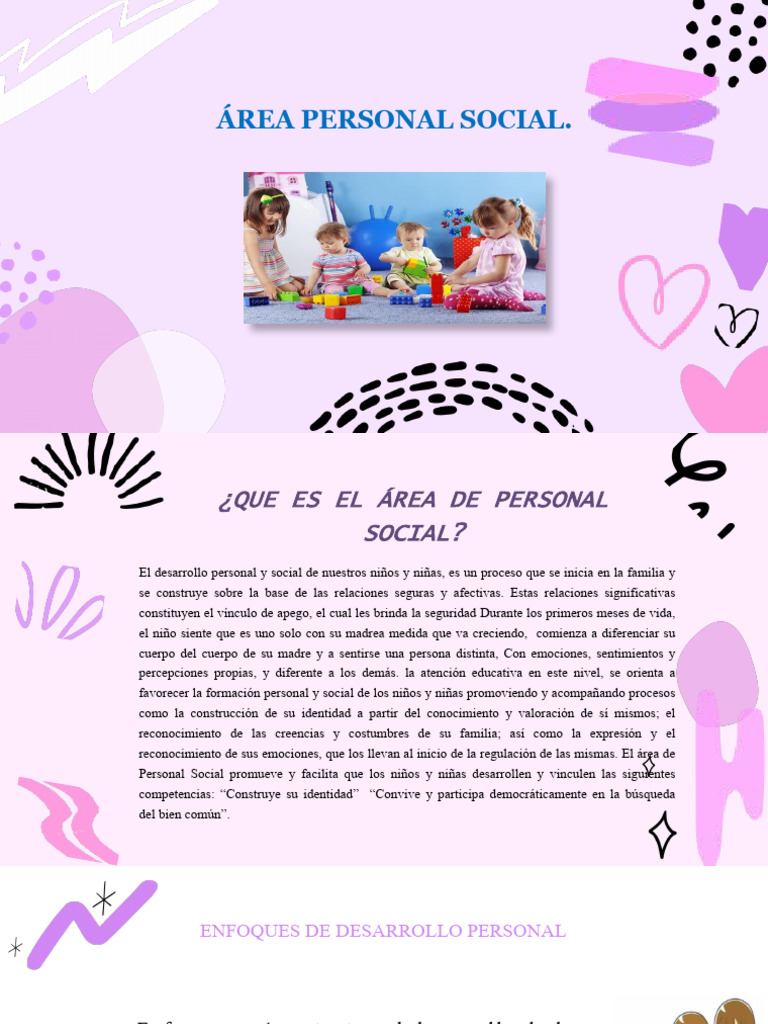 Desarrollo del Área Personal Social | PDF | Las emociones | Adultos