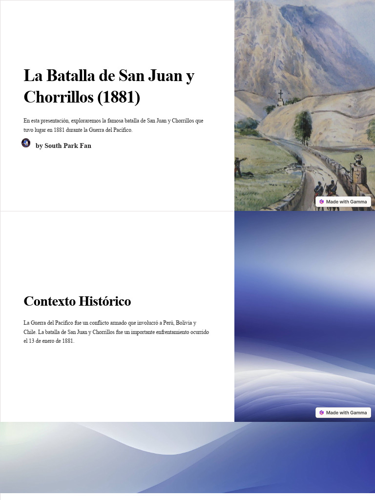 La Batalla de San Juan y Chorrillos 1881 | PDF | Perú | Guerra
