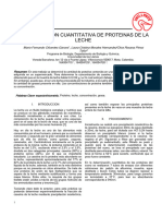 Determinación y Cuantificación de Una Proteina de Leche