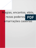 Livro Magias, Encantos, Ebós, Rezas Poderosas e Amarrações Caseiras