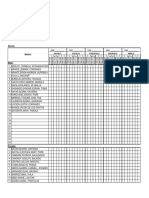 Attendance Sheet (Class Advisers)