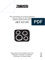 ZKT 652 DX: Placa de Cerâmica de Vidro Indução Placa Vitrocerámica de Cocción Por Inducción