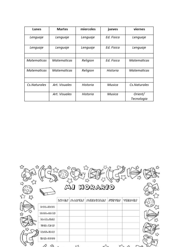 Horario PDF