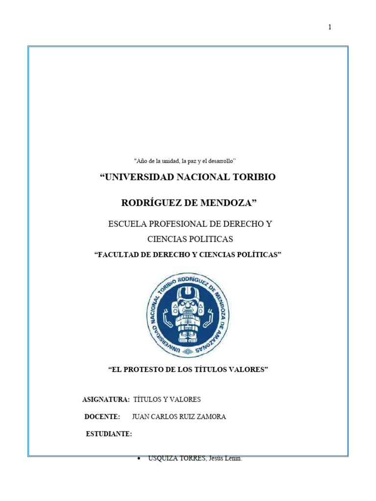 Protesto de Títulos Valores en Derecho | PDF | Pagaré | Pagos