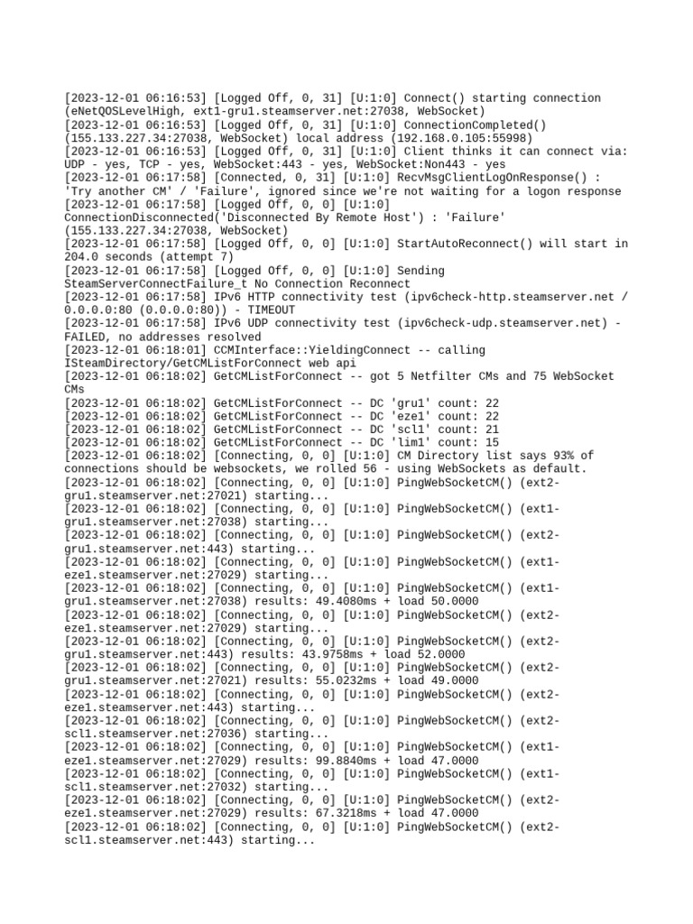 Connection Log - Previous | PDF | Transmission Control Protocol | I Pv6